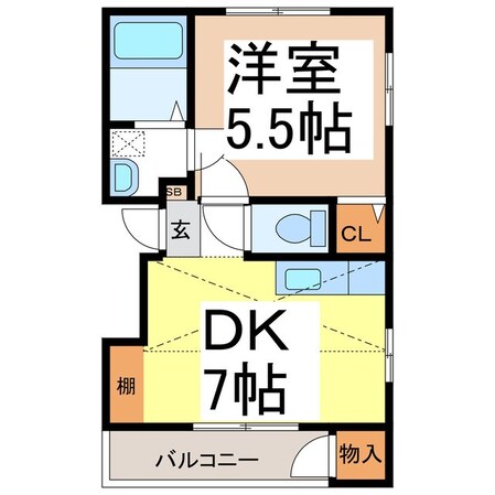 プレメゾン10内川の物件間取画像